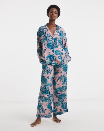 Figleaves Printed Viscose Pyjama Set