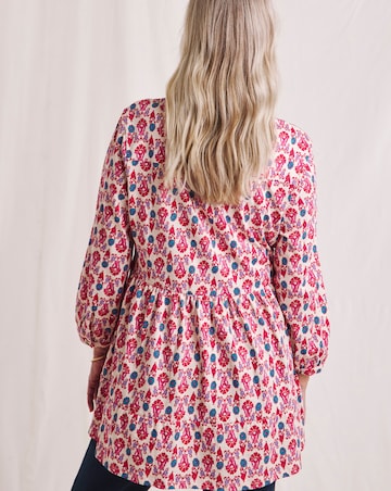 Julipa Tiered Pure Cotton Swing Tunic