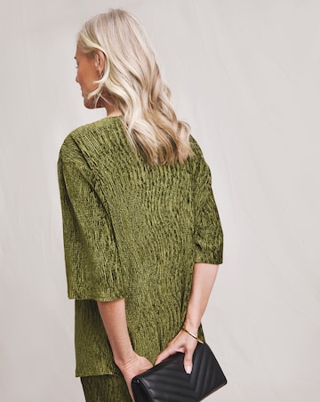 Julipa Crinkle Velour Longline Top