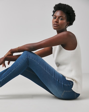 Mid Blue Stretch Skinny Jeggings