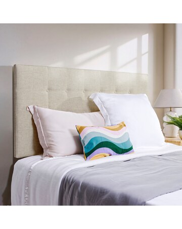 Airsrpung Blyth Buttoned Fabric Headboard