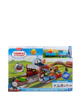 Thomas &amp; Friends Load &amp; Launch Barrel Delivery Set Motorized Toy Train
