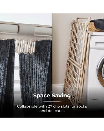 Tower Latte Winged Clothes Airer