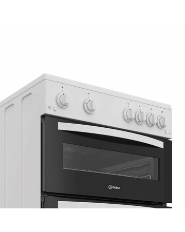 Indesit IDG6GW 60cm Gas Double Cooker - White