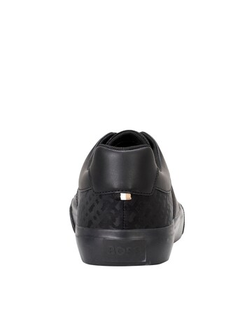 BOSS Embossed Aiden Black Trainer