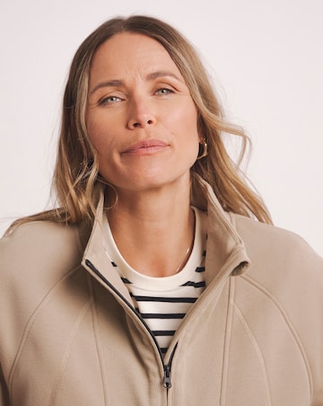 Anthology Rib Mix Half Zip Sweatshirt