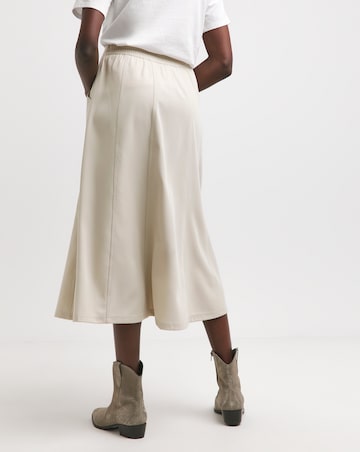 Taupe Utility A line Maxi Skirt