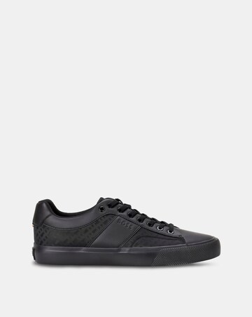 BOSS Embossed Aiden Black Trainer