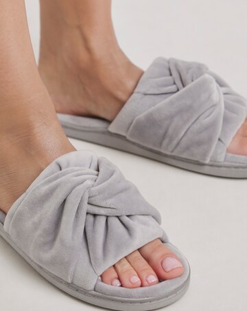 Alondra Twist Upper Mule Slipper - Wide Fit (E)