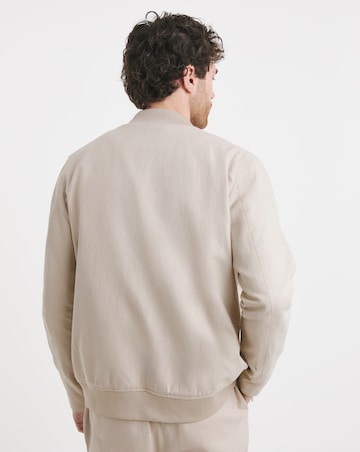 Tailored Linen Bomber