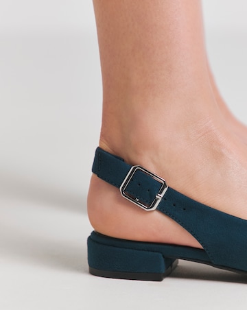 Clemmie Low Block Heel Slingback Shoe - Extra Wide Fit (EEE)