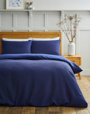 Waffle Pure Cotton Duvet Cover Set