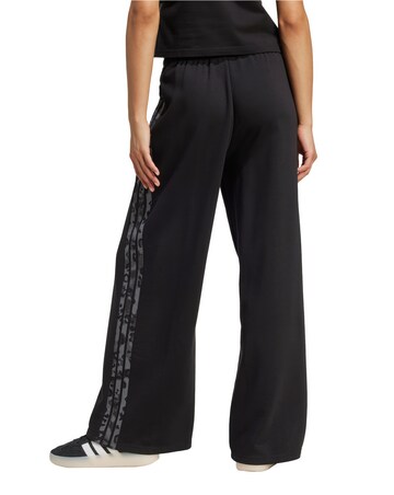 adidas Wide Leg Leopard Print 3 Stripe Jogger