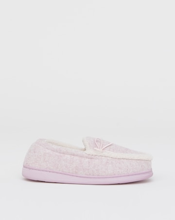Melody Full Slipper With Bow - Extra Wide Fit (EEE)