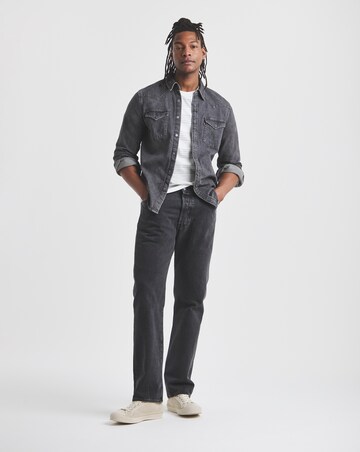 Levi's 501 Original Straight Fit Jean - Worn Black
