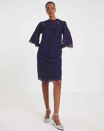 Joanna Hope Navy Lace Swing Dress