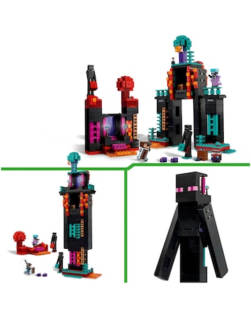 LEGO Minecraft The Enderman Tower Building Toy for Kids, Gamer Gift 21279