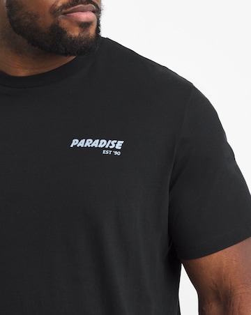 Jack & Jones Charge Back Graphic T-Shirt - Black