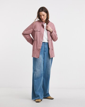Blush Stretch Utility Jacket