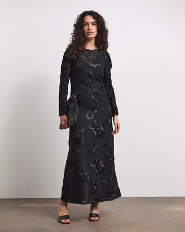 Joanna Hope MAGISCULPT Textured Mesh Column Dress