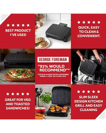 George Foreman Medium Immersa Dishwasher Safe Health Grill