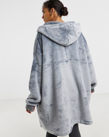 Pretty Secrets Zip Through Oversized Hooded Lounge Dress