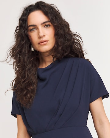 Joanna Hope Draped Midi Dress