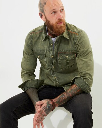 Joe Browns Khaki Washed Shirt Long
