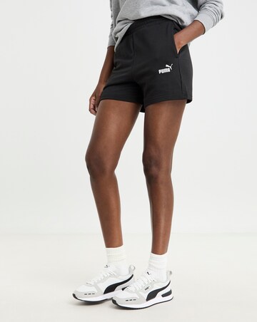 PUMA Essentials Small No.1 Logo 5" High Waist Shorts