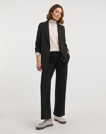 Washed Black Wide Leg Jeans