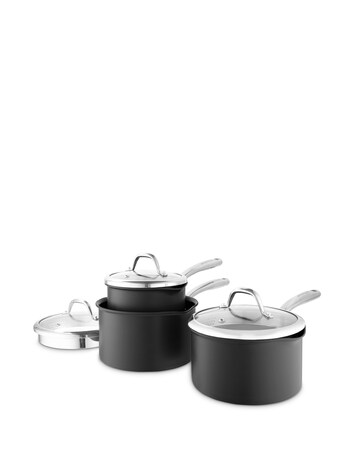 Tower x Good Food 3 Piece Saucepan Set