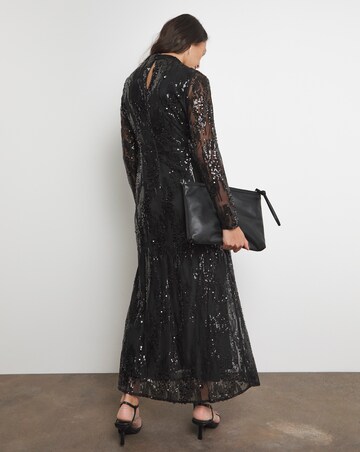 Joanna Hope Sequin Dress With Key Hole Detail