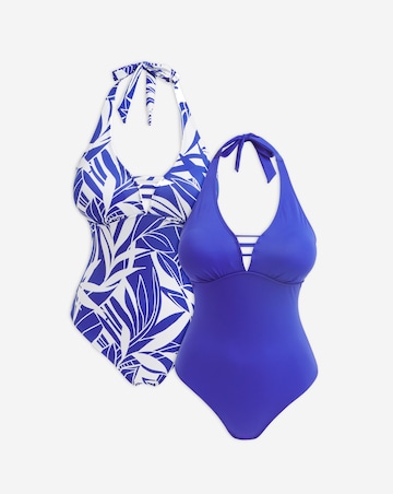 Value 2 Pack Halterneck Swimsuits