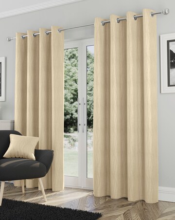 Goodwood Thermal Light Filtering Textured Embossed Eyelet Curtain