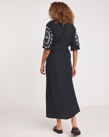 Embroidered Kaftan Dress