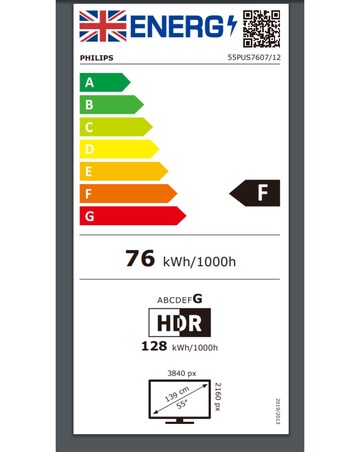 Philips 55in 55PUS7607/12 4K LCD TV