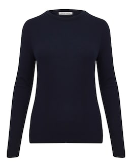 Anthology Navy Cotton Modal Long Sleeve Top