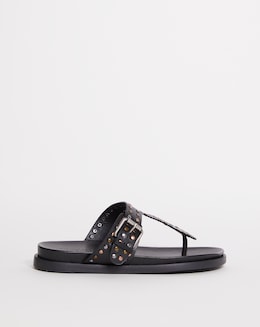 Leather Toe Post Sandal - Extra Wide Fit (EEE)
