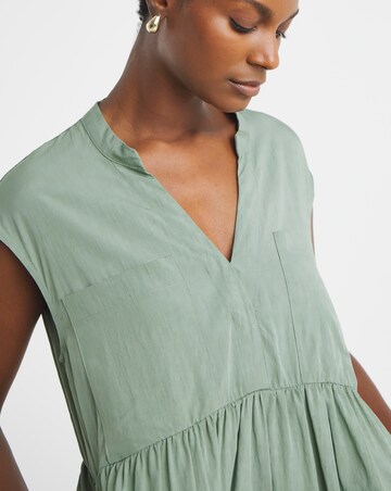 Utility Pocket Detail Maxi Dress