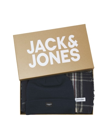 Jack & Jones Beanie & Scarf Giftbox - Navy
