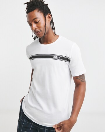BOSS Short Sleeve White Urban Lounge T-Shirt