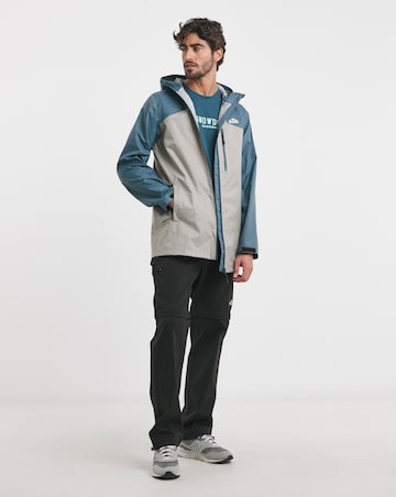 Snowdonia Mens Water Proof Colour Block Hooded Jacket
