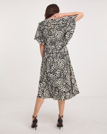 Joanna Hope Floral Petal Sleeve Dress