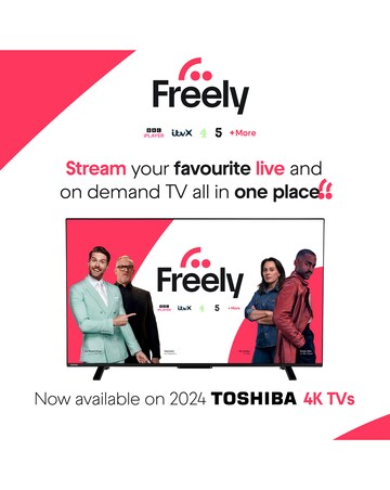 Toshiba 65UV2F53DBU 65in Smart TV 4K UHD HDR LCD Freely TV with Amazon Alexa