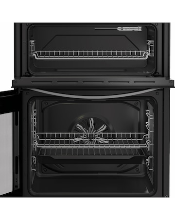 Indesit IDE6VDCS1 60cm Electric Double Cooker Ceramic Hob - Silver + Install