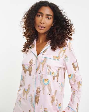 Chelsea Peers Jersey Alpaca Print Pyjama Set