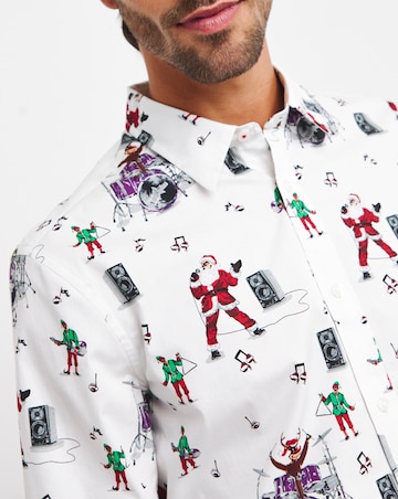 Joe Browns Merry Rockmas Christmas Shirt Long Length