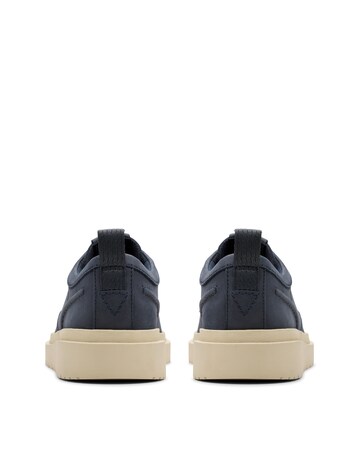 Clarks Polden Lace Leather Shoe - Navy