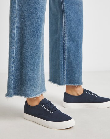 Polly Lace Up Deck Shoe - Extra Wide Fit (EEE)