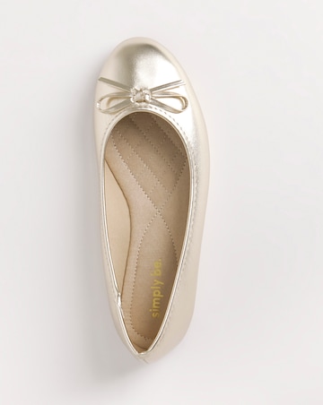 Selena Classic Flat Ballerina Shoes Extra Wide EEE Fit